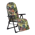 Sulankstoma sodo kėdė &bdquo;Patio Galaxy Plus Black Edition&ldquo; su pakoju, reguliuojama atlo&scaron;u, plieniniu rėmu