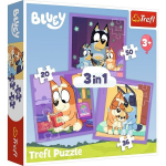 Dėlionės 3in1 Bluey: Pažink Bluey, 3 rinkiniai vaikams 3+