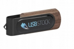 USB laikmena Reklaminis usb atmintukas su logotipu medinis pd-6 32gb 2.0 doming full color 10 vnt