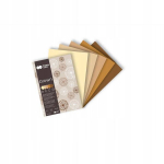 Blokas su motyvais, dekoratyvinis rudas popierius