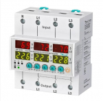 Srovės ir įtampos apsaugos relė, 63a, 3x380v + laikmačiai