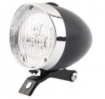 1 vnt retro dviračio priekinė lemputė 3 LED juoda