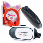 Webski Vr 3d akiniai su ausinėmis + Bluetooth pultelis