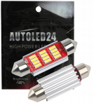 Led lemputė 12 led 4014 smd vamzdelis 39mm c5w c10w canbus