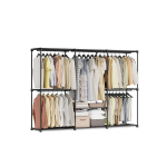 Spinta, 112 x 43 x 165 cm, Juoda, Garderoob, SONGMICS RYG24BK, 112 x 43 x 165 cm, Must