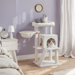 Katinas medis, 48,1 x 48,1 x 96,1 cm, Balta