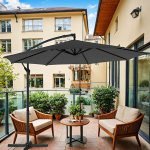 Patio skėtis, Ampelschirm 300 cm d, 300 cm, Pilka, Patio p&auml;ikesevari, Ampelschirm 300 cm d, 300 cm, Hall