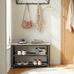 Batai suoliukas, Schuhbank, 30 x 73 x 45 cm, Greige-Black, Kingapink, Schuhbank, 30 x 73 x 45 cm, Greige-Must