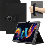 Memeloka dėklas, skirtas tcl tab nxtpaper 11 plus 11.5 colių, itin plonas ir lengvas pu odinis apsauginis dėklas su ra&scaron;iklio laikikliu ir rankos dirželiu [sulankstoma funkcija], juodas