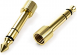 Okuli 2 x audio adapteris 6,35 mm į 3,5 mm sriegis ausinėms