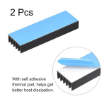 M.2 Ssd au&scaron;intuvas su terminėmis pagalvėlėmis, aliuminio lydinio, 70x22x10mm
