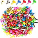 Clciosis 300 vnt. ra&scaron;tuotų mai&scaron;elių spaustukų rinkinys, apvalūs spaustukai, raidžių spaustukai, pagaminti i&scaron; metalo, ra&scaron;tuoti spaustukai, rankdarbių spaustukai su apvalia galvute, skirti audinio popieriui, &bdquo;pasidaryk pats&ldquo;, tinkami biuro organizavimui