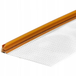 Pvc langų apdailos juosta su tinkleliu Ąžuolo imitacija 3m 30vnt