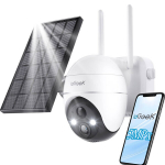 Lauko pasukama Ip Wifi kamera 4k 5mp 4x Zoom Aku saulės energija, judesio aptikimas