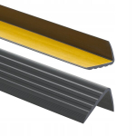 Profipvc Pvc neslystantis laiptų profilis 41x25mm 200cm juodas laiptų apdaila