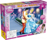 Disney Junior 46546 Princess Disney dėlionė Df Supermaxi Cinderella su 35 detalėmis, įvairių spalvų, vienas dydis