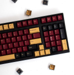 Red Samurai klavi&scaron;ų dangtelių rinkinys 164 klavi&scaron;ai Pbt Doubleshot klavi&scaron;ų dangteliai Cherry profilio klaviatūros klavi&scaron;ų dangteliai, skirti Cherry Mx mechaninėms klaviatūroms