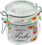 Bormioli Rocco Fido stiklainiai su vieliniu užsegimu 4309, 560 ml talpos, 6 vnt., balti