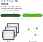 Kwmobile atsarginių dalių rinkinys, suderinamas su Irobot Roomba e/i serija - 3 x filtrai, 3 x &scaron;oniniai &scaron;epetėliai, 2 x &scaron;epetėliai - dulkių siurblio priedai, skirti modeliams e5 i7 i7+