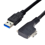 Usb A į Micro B 3.0 Kampinis Kabelis su Varžtais, 1.2m
