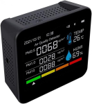 Co2 detektorius, 9 viename anglies dioksido monitorius, usb įkroviklis, oro kokybės jutiklis su temperatūros ir drėgmės matuokliu