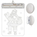 Vitražas LED 3D - Kalėdų Senelis