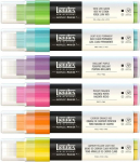 Liquitex 3699246 profesionalūs akriliniai dažų markeriai, meniniai pigmentai pie&scaron;imui, tapybai ant popieriaus, drobės, tekstilės, plonas galiukas - 6 markerių rinkinys, ry&scaron;kūs atspalviai