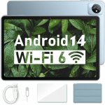 Plan&scaron;etinis kompiuteris Blackview Tab 70 WiFi 10.1" Android 14 2.4G+5G WiFi 6, RAM 12 GB ROM 64 GB-SD 1 TB 6580mAh - Mėlyna