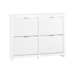 SoBuy batų spinta 4 durys 8 skyriai FSR186-W