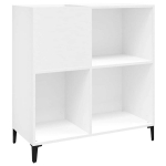 Vinilinių plok&scaron;telių spintelė, balta, 84,5x38x89cm, mediena CFE572367