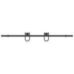 Stumdomų durų įrangos rinkinys, juodos spalvos, 183cm, plienas CFE356731