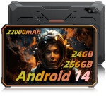 Plan&scaron;etinis kompiuteris Blackview Active 8 Pro 10.36" 2.4K FHD+ 24GB+256GB(SD 1TB) 22000mAh G99 48MP+16MP Android 14 Oranžinė