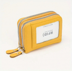 Piniginė kortelių dėklas su RFID apsauga, Geltona