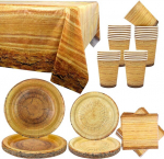 Vienkartinių indų rinkinys Lsjdeer, 81 vnt