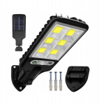 Elight LU17 Saulės LED Gatvių &Scaron;viesa 120 COB PIR Jutiklis + Atsparus Vandeniui Dizainas ABS Konstrukcija Juoda