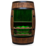 Statinės formos spintelė gėrimams Creative Cooper, 3_OHW_RGB, 80x50 cm, venge spalva