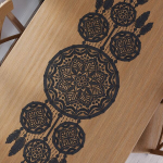 Staltiesė, Markizeta, 45x155 cm, juodas