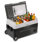 Automobilinis &scaron;aldytuvas Kompresorinis &scaron;aldytuvas Berdsen Icemax 400, 32 l, su &scaron;aldymo ir &scaron;ildymo funkcijomis, 12/24/230V, dviejų zonų, su &bdquo;Bluetooth&ldquo; ir ratukais, juodas