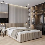 Lova Somara + Sapnas 2 XL|160x200|Tamsiai smėlio #06|Veliūras