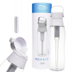 &bdquo;Aqualogis Aqua&Go&ldquo; vandens buteliukas su filtru &ndash; 750 ml, balta