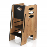 Vaiki&scaron;kas virtuvės bok&scaron;telis, juodas - rudas