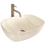 Stalvir&scaron;io praustuvas Rea Freja Travertine Matt Beige