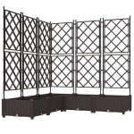 Sodo vazonas su atrama 5 vnt Ruda 120x120x125,5 cm CFE39330
