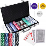 Pokerio rinkinys lagamine 300 žetonų