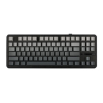 AULA Pro Gasket žaidimų klaviatūra &ndash; TKL, belaidė, kar&scaron;tos keitimo RGB, Bluetooth - Gradientinė pilka juoda, Kosminis auksinis jungiklis