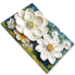 Drėgmę sugeriantis neslystantis vonios kilimėlis su gėlėmis 40&times;60 cm