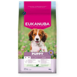 Eukanuba Life Care Small and Medium Puppy sausas maistas mažų ir vidutinių veislių &scaron;uniukams su ėriena ir ryžiais, 3 kg