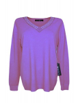 Megztinis moterims Kinga, &scaron;viesiai violetinis, XL