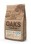 OAKS FARM suaugusių visų veislių &scaron;unų sausas begrūdis pa&scaron;aras su balta žuvimi 2 kg