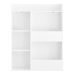 SoBuy Vaikų Lentyna KMB55-K-W Balta 80x34x104cm